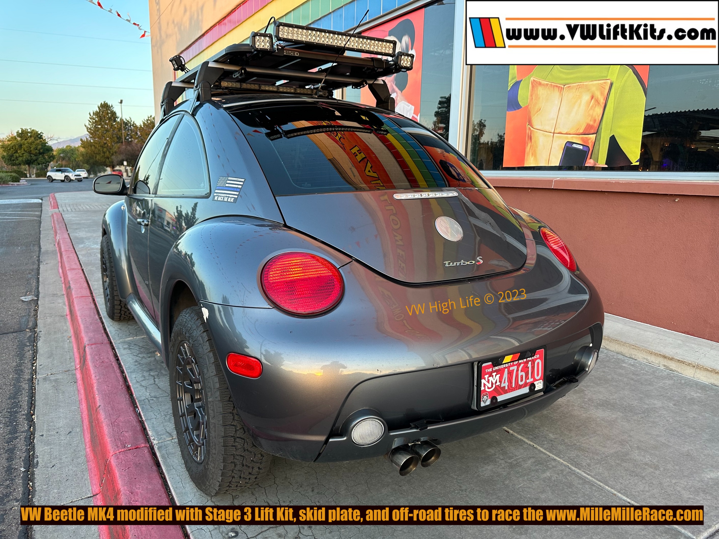 These fellas went out of their way to modify their Beetle with Stage 3 Lift Kits to race the www.MilleMilleRace.com
